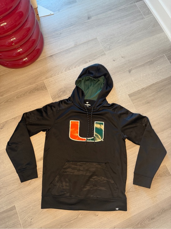 Fanatics Other - Fanatics Miami Hurricanes Performance Pullover Hoodie Black Mens M